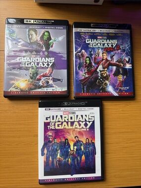 Guardians of The Galaxy 1 2 3 Movie collection 4k UHD Marvel Disney Complete